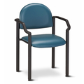 Clinton Black Frame Chair with Arms, Royal Blue C-50B-3RB